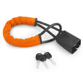Car Steering Wheel Lock With Seat Belt Socket Steel Rope For Truck SUV Van USA