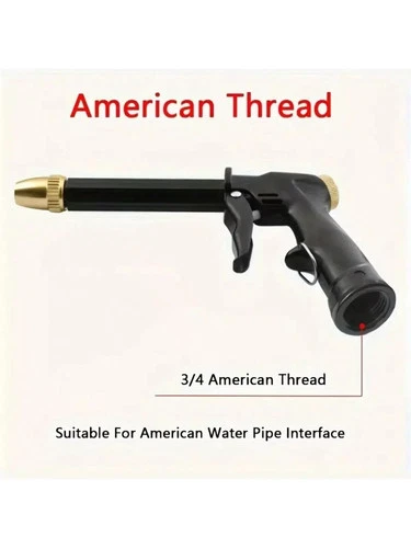 High Pressure Adjustable Garden Hose Spray Gun Nozzle for Car Wash & Watering USA