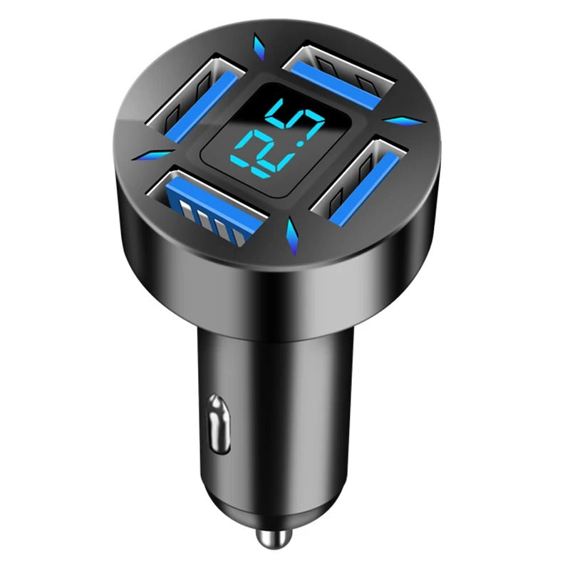 66-250W PD Car Charger QC3.0 Fast Charge One to Six Car Cigarette Lighter Plug