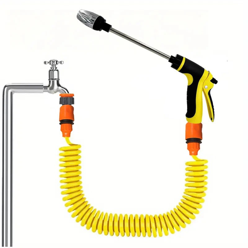 Telescopic Water Pipe with High-pressure Nozzle Car Washing Tool Set Extension