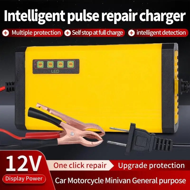 Car Battery Charger 12V 2A 220V Power Puls Repair Charger Wet Dry Lead Acid New