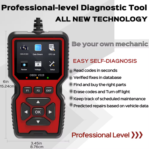 Professional OBD2 V519 Scanner Car Code Reader OBDII CAN Diagnostic Tool US