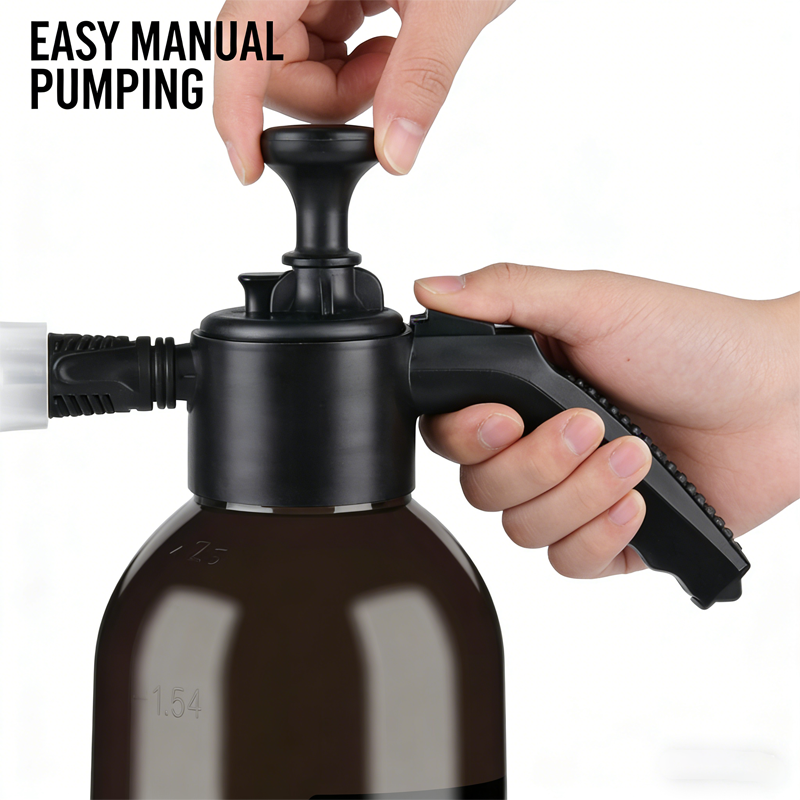 Car Washing Spray Pot Foam Spray Pot 2L Spray Type with Pressure Relief Valve USA